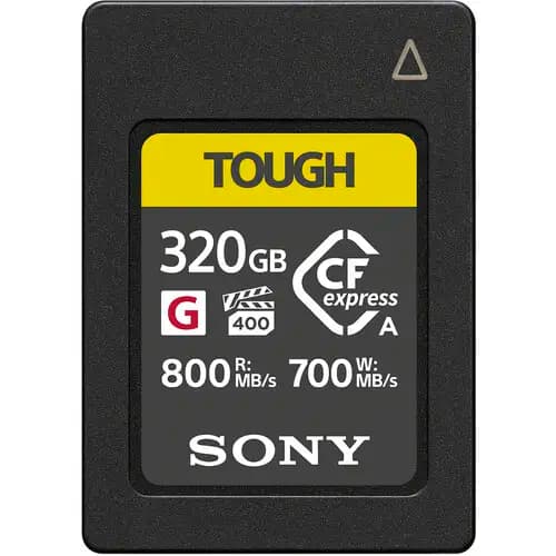 Sony 320GB CFexpress Type A TOUGH Memory Card (CEAG320T)