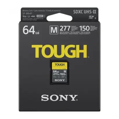 Sony 64GB SF-M Tough Series UHS-II SDXC Memory Card (SFM64T/T1) - фото 2