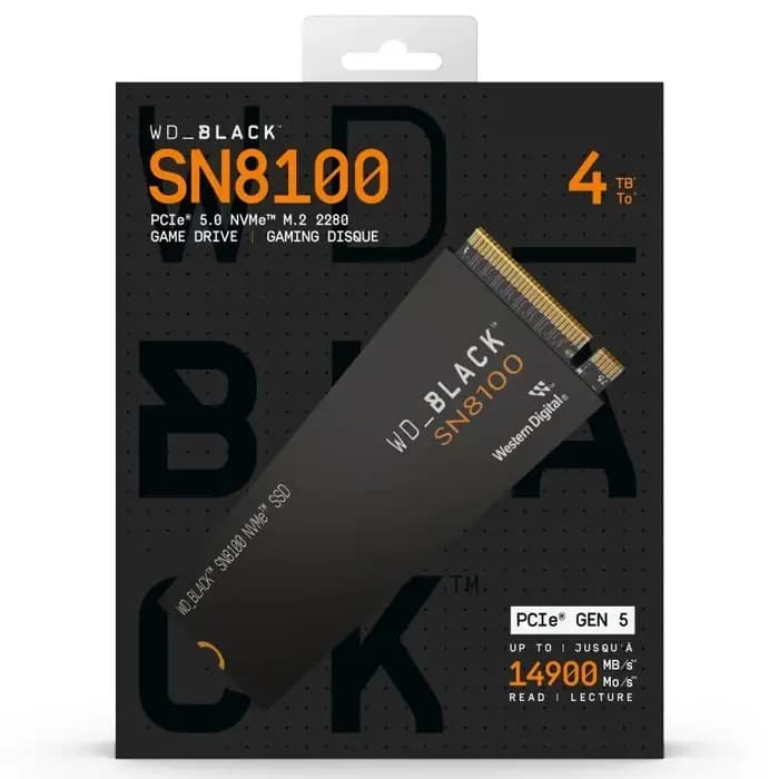 WD_BLACK SN8100 4TB PCIe Gen5 NVMe SSD